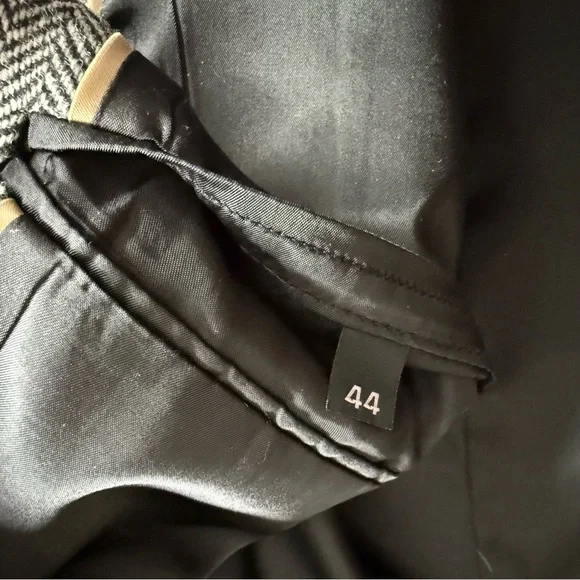 Vintage Haggar Imperial Black & White Herringbone Blazer | Made in USA | 44R - Picture 3 of 14